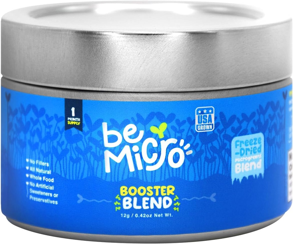 Aliments entiers Microgreens - É.-U. Grown, Small Batch, Nutritional Booster - Brocoli, Cabbage et Radiish Microgreens - Nrf2 Activation, santé cellulaire et légumes pour tout smoothie ou repas -12g
