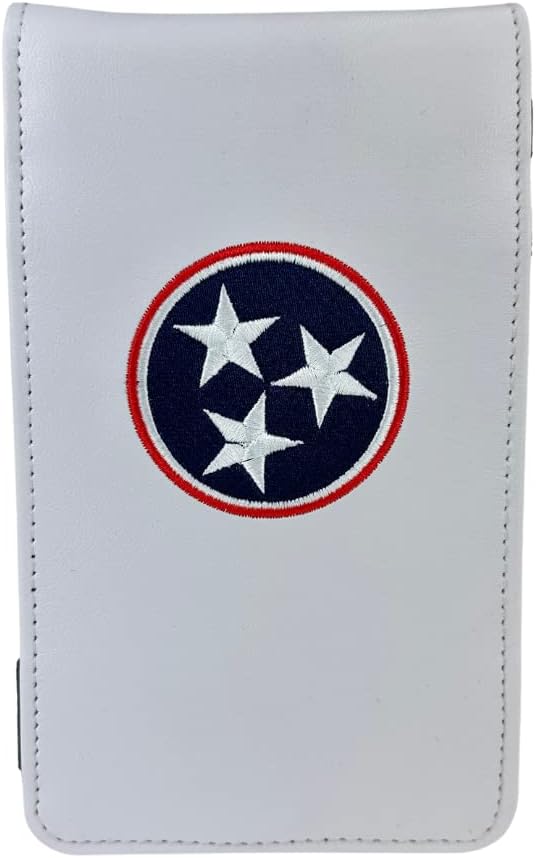 Sunfish Tennessee State Flag Leather Golf Scorecard e Yardage Book Holder
