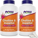 Jetzt Choline & Inositol, 180 Vegetarische Kapseln (Pack von 2)