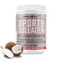 Poudre d'électrolytes de collagène de sport, 12,42 oz - Poudre de protéines non aromatisées avec BCAA, Magnésium