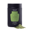 WelleCo Il Super Elixir Daily Greens Powder, Probiotic Drink Mix con Whole Foods, Gluten Free, Vegan Gut Health Powder, Energy, Immunity, Healthy Skin, Hair & Nails (Jar, Ananas & Lime Jar)