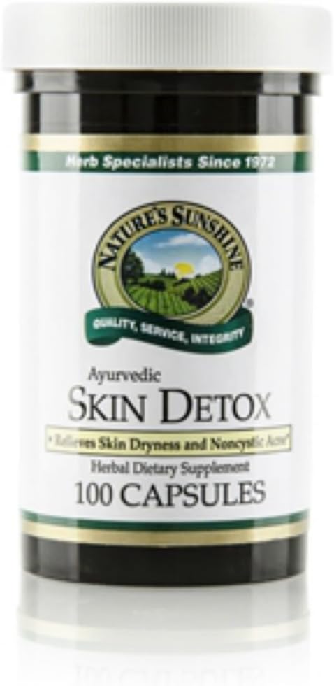 Detox della pelle del sole della natura (100 capsule), contiene erbe tradizionalmente utilizzate per il supporto della salute della pelle