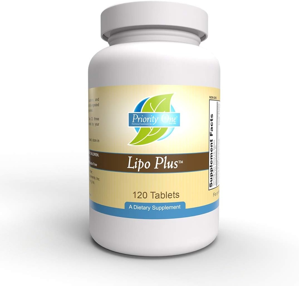 Priority One Vitamins Lipo Plus 120 Tablets - Entwickelt, um die gesunde Leberfunktion zu erhalten.*