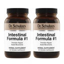 Dr. Schulze's Darmformel #1 - Bowel Movement Supplement for Colon Health Support - Bloating & Constipation Aid - Darmreiniger - All-Natural - Plant-Based - Vegan - 90 Count (2 Pack)