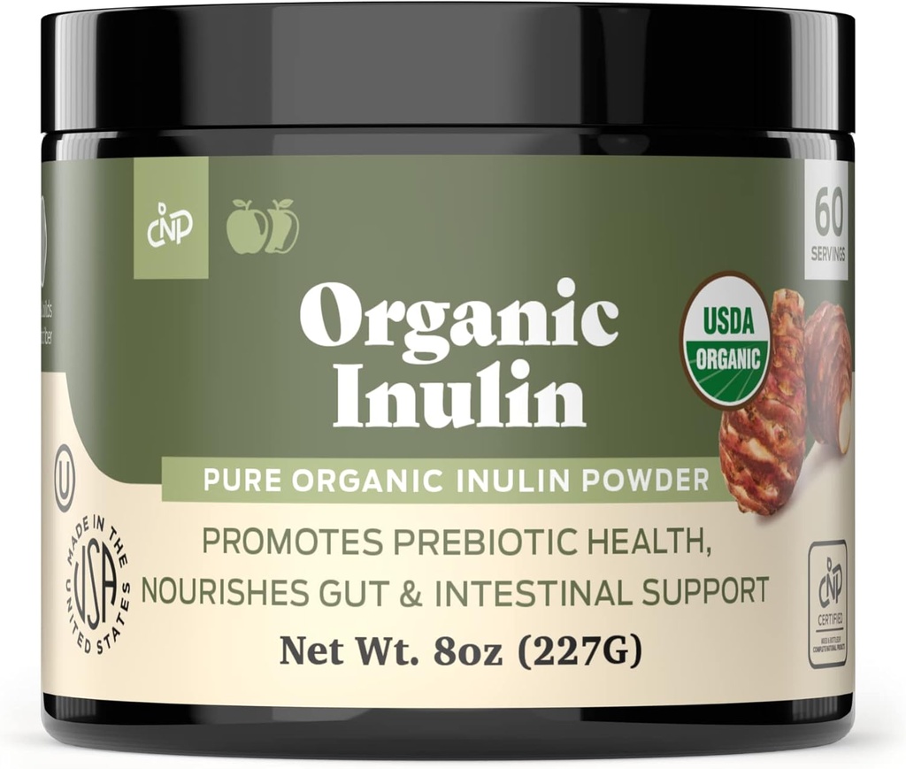 Inulin-Pulver 8oz, Verdauungsenzyme 100 Kapseln, Gallenblase Komplett 8oz, Liver Complete 8oz & Whole Psyllium Husk Pulver 100 Kapseln Bundle