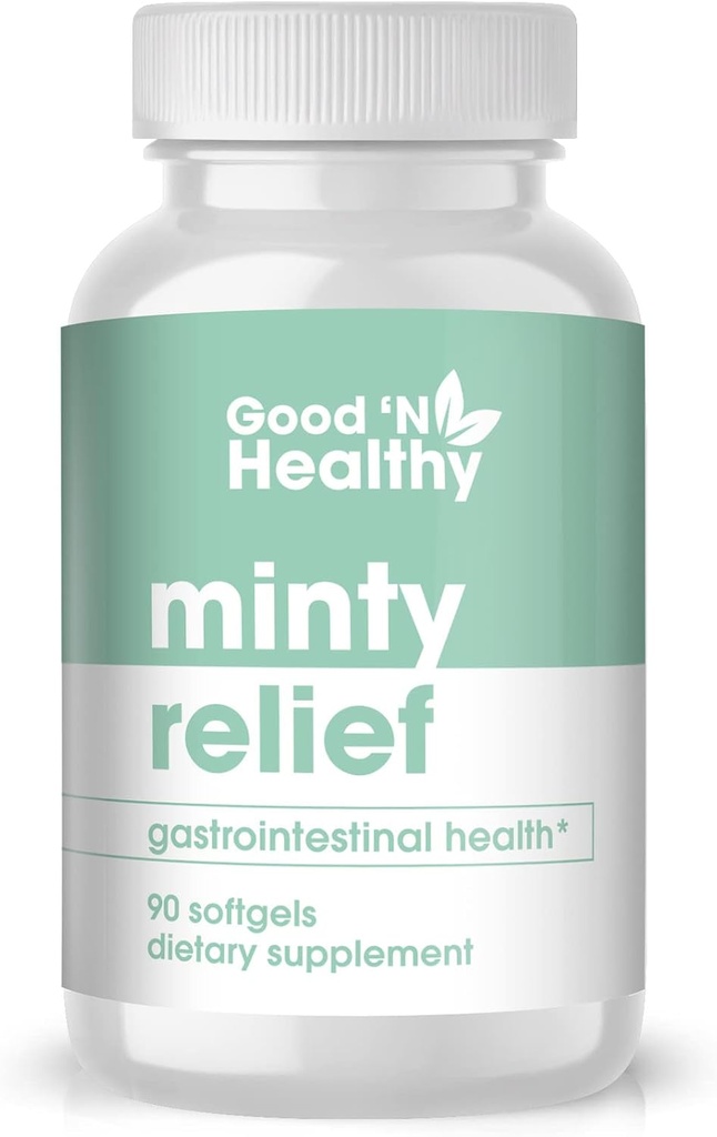 Gute 'N Gesunde Minty Relief Peppermint Öl Softgels, Ergänzung für natürlichen Verdauungskomfort, 3 Monate Versorgung