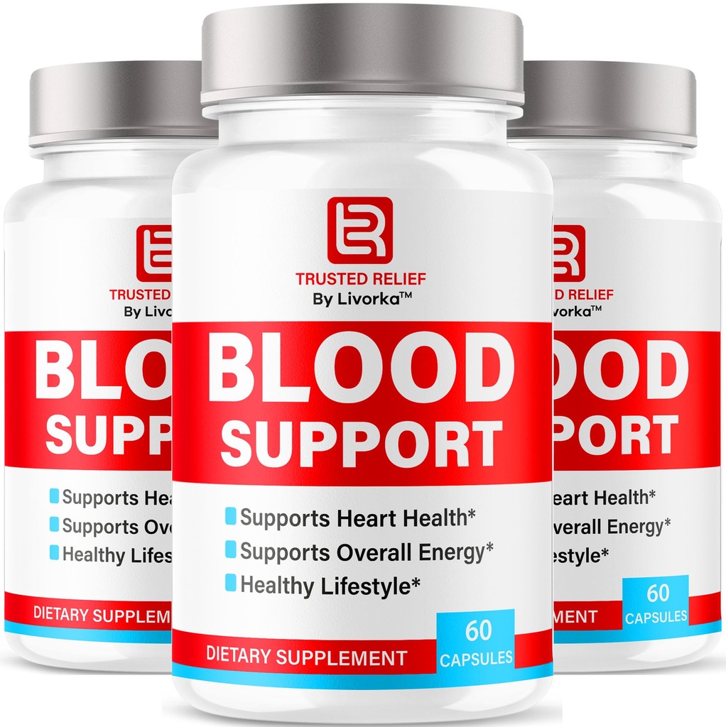 (3 Pack) Trusted Relief Blood Support Capsules - Official TrustedRelief Blood Support Vitamin Pills, Natural Trusted Relief Advanced Premium Formula Wellness & Overal Health, 90 Capsule per 3 Mesi