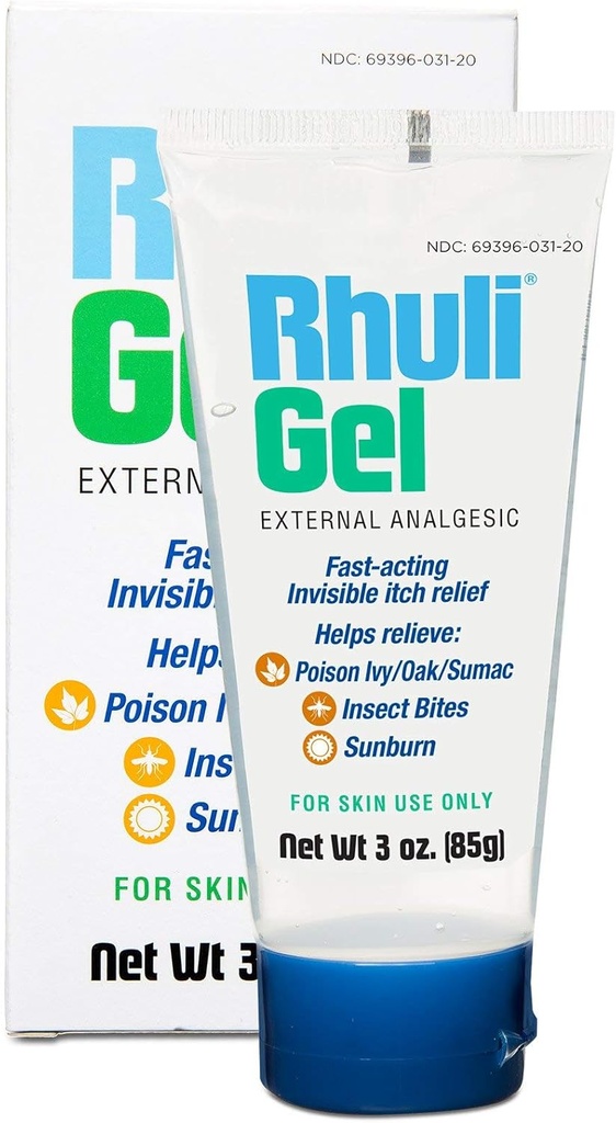 Gel Anti-Itch per abbronzatura, zanzare, Bug Bites, Veleno Ivy, Veleno Oak Relief - Trattamento di raffreddamento analgesico per uso della pelle topica - Tubo da 3 Oz