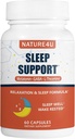 3 in 1 Dormire Aids for Adults Extra Forza, Extend Release Melatonin 5 mg, L Theanine 250 mg, GABA 250 mg, Rilassamento e supplemento di sonno, 60 capsule