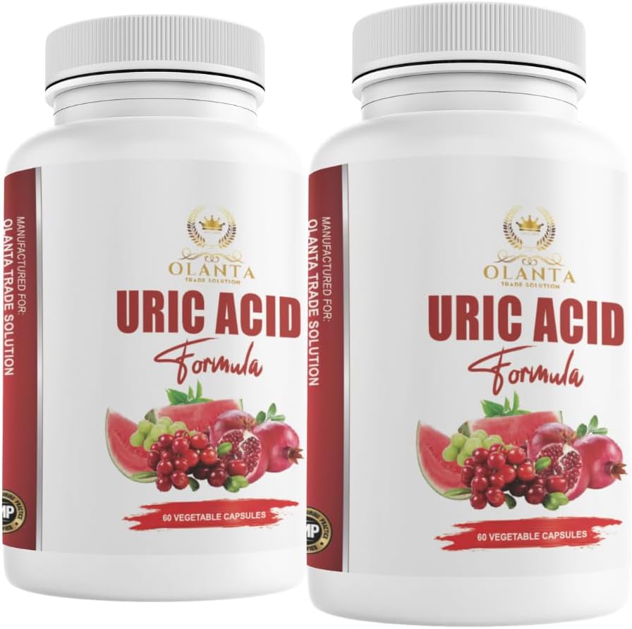 Generische Kräuter Uric Acid - URIC Acid Complex - Joint Support, Wasser Retention Pillen für Frauen, Milchdistle Supplement, Tart Cherry, Grüne Kaffeebohnen, Zitronensäure, Sellerie Seed, Granatapfel - 2 B