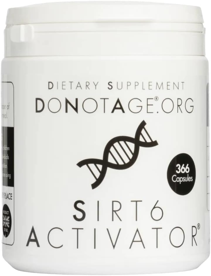 Non Età SIRT6 Activator® 366 Capsule - All-Natural Seaweed Derived per la riparazione del DNA, Telomere Protection, Genomic Stability & Inflammation Reduction