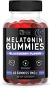 Melatonin Black Berry Gummies 5mg, Nacht Schlafunterstützung Kaubare Ergänzung | 60 Count