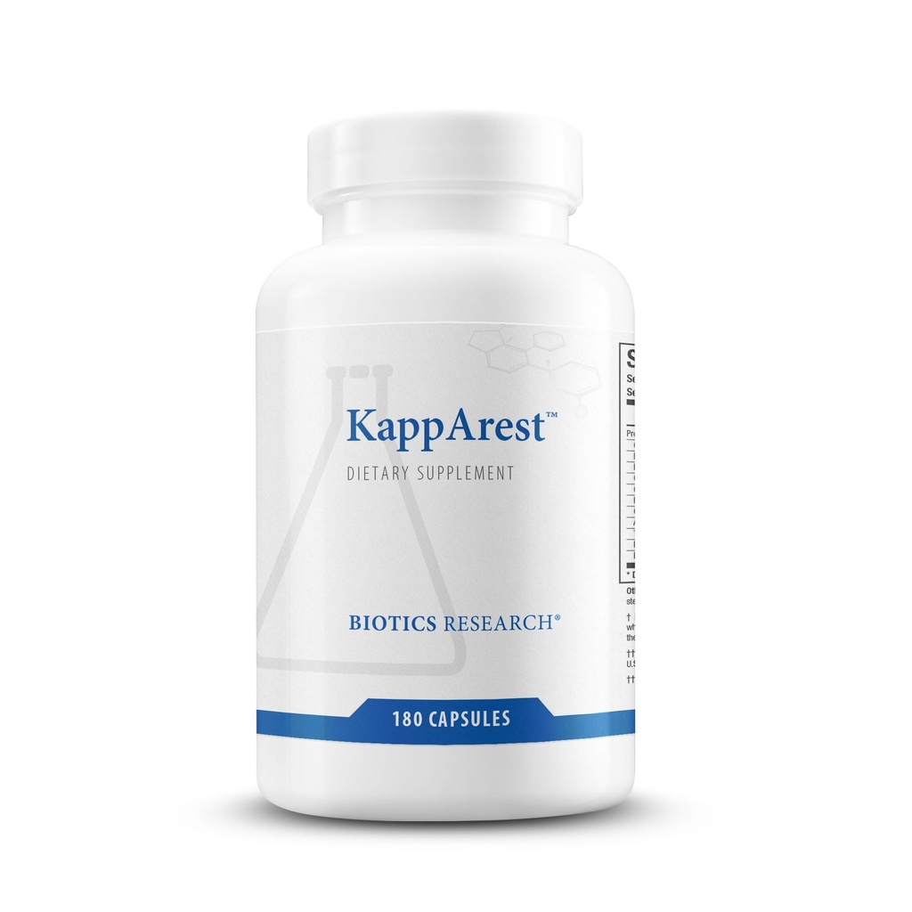 Recherche en biotique KappArestTM Turmeric Capsules Supplement - Curcuma Curcumin, Boswellia, Propolis, Ginger, 1150mg/Svg, Soutien de l'ease, confort et non-gonflement, antioxydant haute absorption 180 capsules