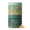 Frida Fertility Pre-Conception Supplement Set, Seine & Hers tägliche Vitamine & Minerals für Fruchtbarkeit, Eierunterstützung & Sperm Gesundheit, Folsäure, Inositol, CoQ10, 60 Kapseln Jede, 30 Tage Versorgung