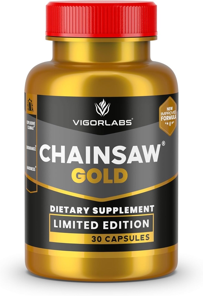 Vigor Labs Chainsaw Gold - Edizione Limitata, Supporta Stamina e Endurance, Aiuta Maggiore Climax (Made in the USA)