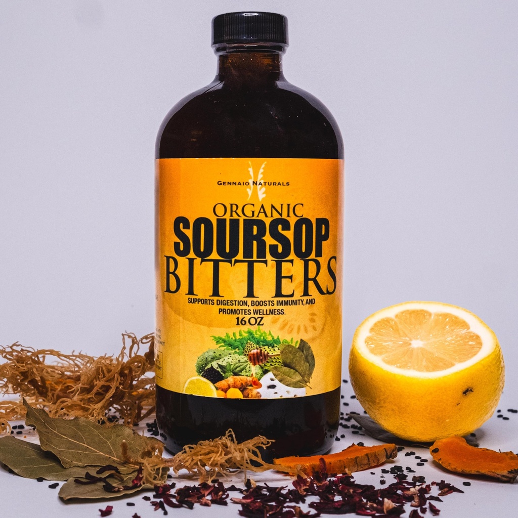 Bio Soursop Bitters, 16 Unzen, Immune, Vitaity und Total Health Support Supplement