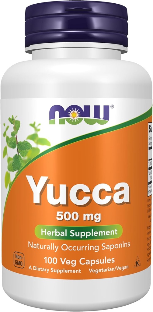 JETZT Nahrungsergänzungsmittel, Yucca (Yucca spp.) 500 mg, 4:1 Konzentrat, Kräuterergänzung, 100 Kapseln