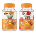 Lebensfähiges Vitamin D Kinder + Vitamin C Kinder, Gummie Bundle - Große Verkostung, Vitamin-Ergänzung, Glutenfrei, GMO frei, Kaugummi