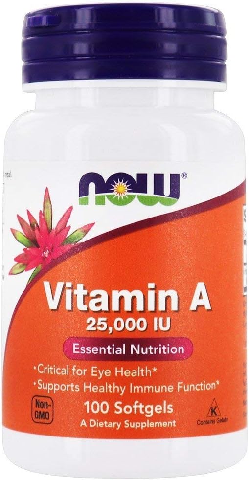 NOW Foods - Vitamina A 25000 IU - 100 Softgels