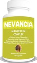 Complexe de magnésium avec Glycinat de magnésium, Malate de magnésium, Citrate de magnésium, Oxyde de magnésium, Aide au stress et au sommeil, Soutien du cerveau et du cœur, Soutien musculaire, articulaire et os