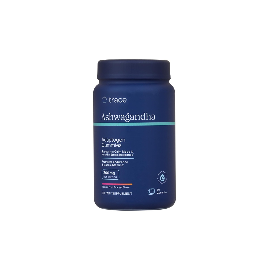 Trace Minerals Ashwagandha - Ashwagandha Gummies per il supporto di una mentalità sana - Supplemento calmante - Migliore sonno - Sistema immunitario e supporto energetico - Frutta della passione Arancione - 60 Conte (30 Serve)