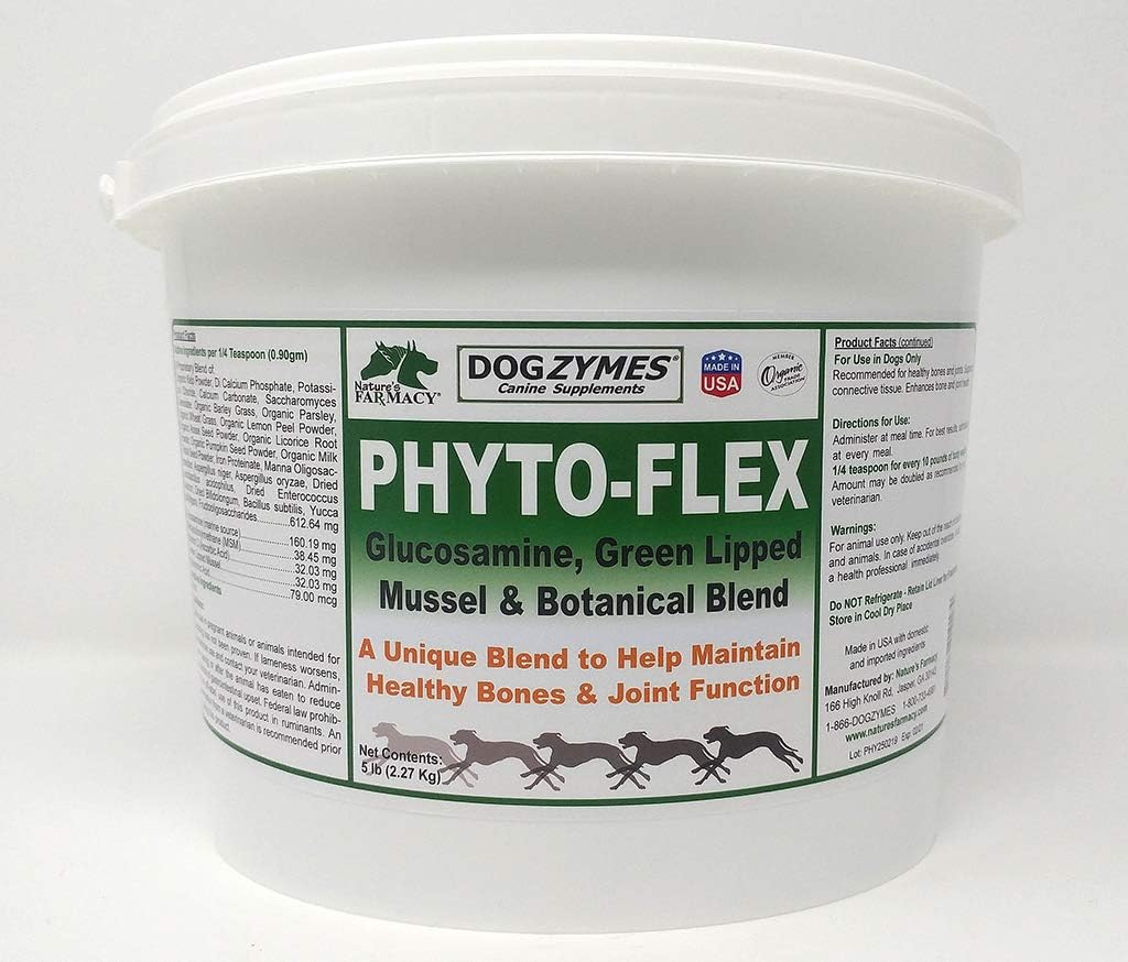 Dogzymes Phyto Flex - Glucosamine, Chondroïtine, MSM et acide hyaluronique... (5 livres)