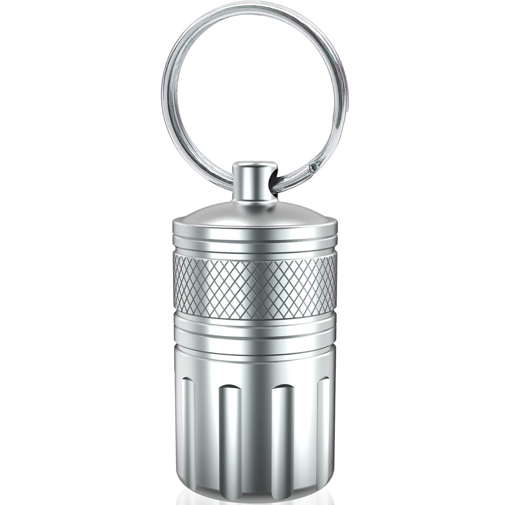 Pille Crusher & Cases, Medizin zu feinem Pulver, Edelstahl Crushes Pillen, Wasserdicht (Vitamin Crusher)