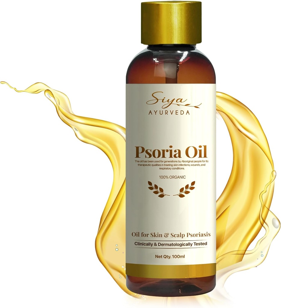 Siya Ayurveda Psoriasis Behandlung Öl für natürliches Relief | Öl für Kopfhaut Psoriasis & Hautpflege | Entfernen Psoriasis von Wurzeln | Hergestellt mit natürlichen Inhaltsstoffen - 100 ml