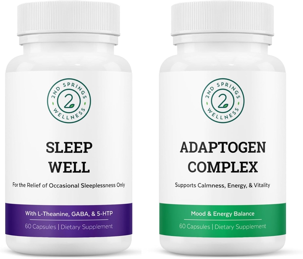 Ensemble complexe bien dormir et adaptogène - Calmer l'esprit et le stress pour une vie saine et équilibrée