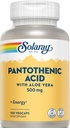 Acido Pantotenico Solaray 500mg -100 Caps
