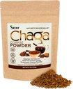 Sayan Sibérie Pure Raw Poudre Chaga 6 Oz / 170g – Thé Super Antioxydant de la Forêt Sauvage Premium – Supporte le système immunitaire et la santé digestive – Focus, énergie, clarté, bien-être - Non-OGM