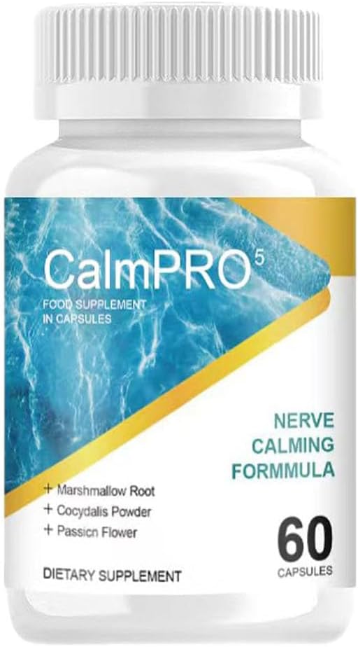 Calmpro5 Nerve Kapseln, natürliche L-Theanine Ergänzungen - Enhance Nerve Calming(60 Kapseln)