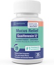 WELMATE - Guaifenesin 1200mg (35 Tabletten) - Mucus Relief - Expectorant - Cough & Cold - 12 Hr Support - Extended-Release Bi-Layer Tablets - Over-The-Counter Medication