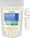 XPRS Nutra Size 2 Capsule Vuote - 500 Conta capsule Gelatine Vuote - Pillole Riempimento Capsule fai da te - Pure Bovine Pill Gel Caps per Do-It-Yourself Supplements (White)