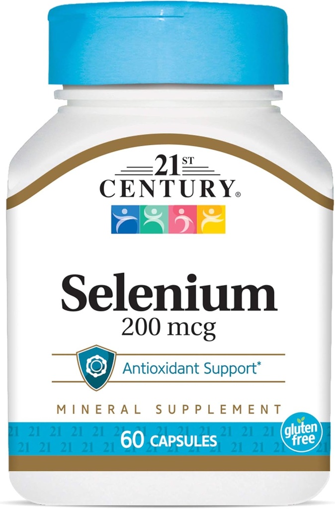 21st Century Selenium 200 Mcg Capsule, 60 Conte (Pack of 2)