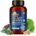 Vitamines focales et mémoire, mélange multi-avantages 13-en1 pour la santé cognitive et cérébrale, supplément mémoire pour cerveau, 90 capsules végétariennes