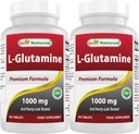 I migliori naturali L-Glutamina 1000 mg 180 compresse (180 conteggio (pacchetto di 2))