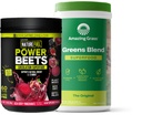 Amazing Grass Greens Blend Superfood: Super Greens Powder Smoothie Mix pour Boost Energy, 60 Servants & Nature Beets Power Powder, Beet Root Powder, Support Natural Energy, 60 Servants