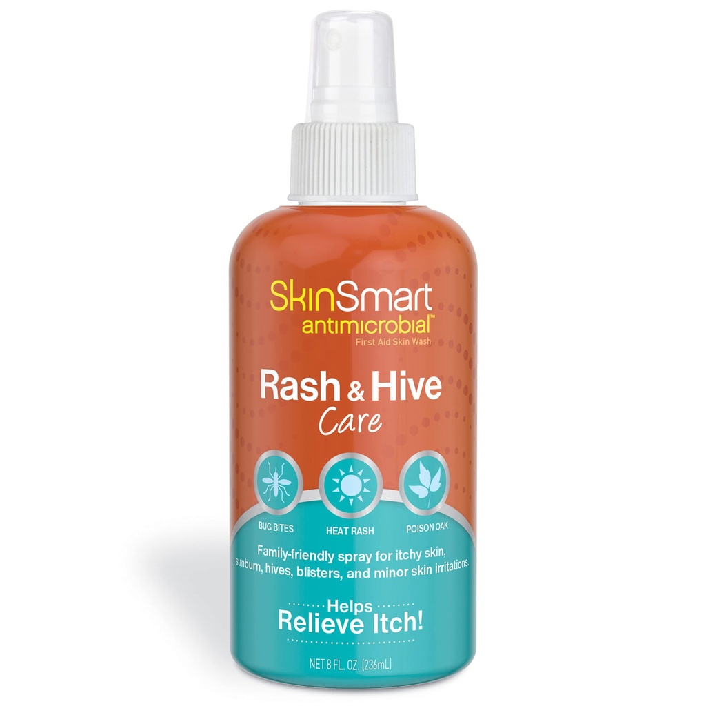 SkinSmart Antimikrobielle Rash und Hive Care, Erste Hilfe Haut Wash, 8 Unzen Spray Flasche