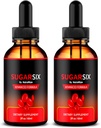 NutraRize (2 Pack) SucreSix gouttes, Sucre officiel six formules liquides, tout le soutien naturel pour les niveaux stables et sains, goutte à goutte Premium pour maintenir une bonne circulation, sucre six commentaires (60 portions)