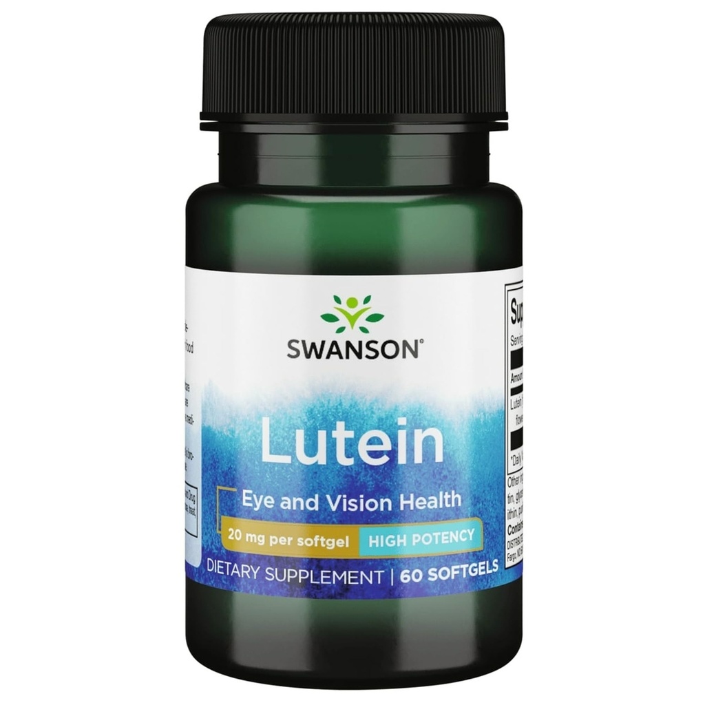 Swanson Lutein 20 Milligrammi 60 Sgels