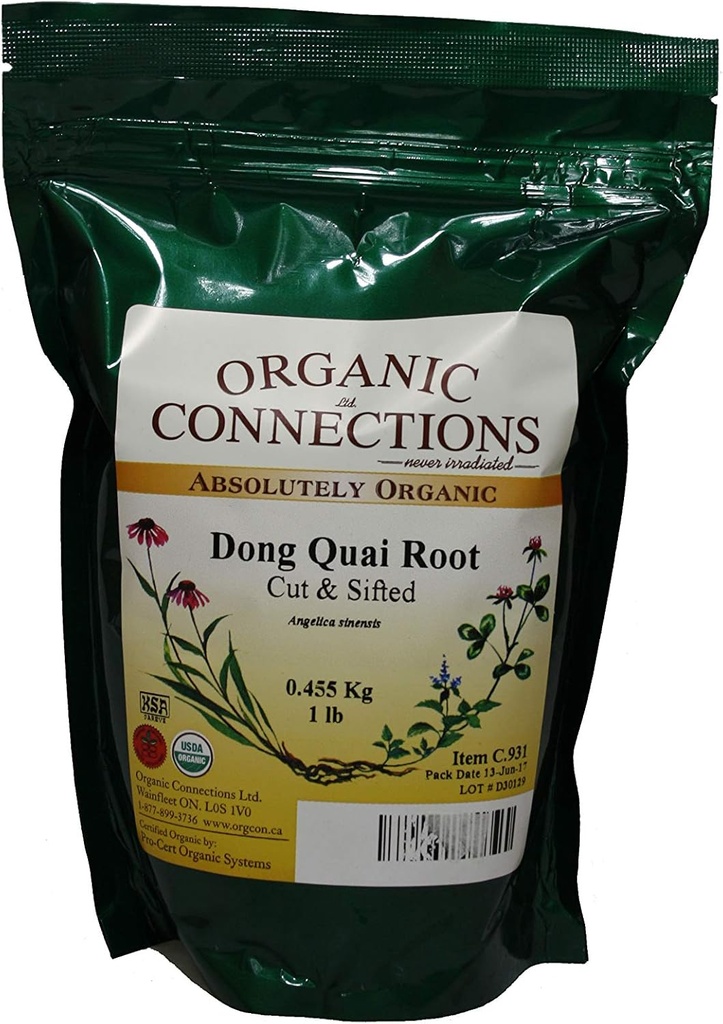 Dong Quai radice, taglio e setacciato, organico (1 lb)