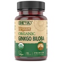 DEVA Vegan Ginkgo Biloba Nahrungsergänzungsmittel, USDA Organic, Vegan Society Certified, Easy-to-Swallow Tiny Tablets, 300 mg., 90-Count Bottle