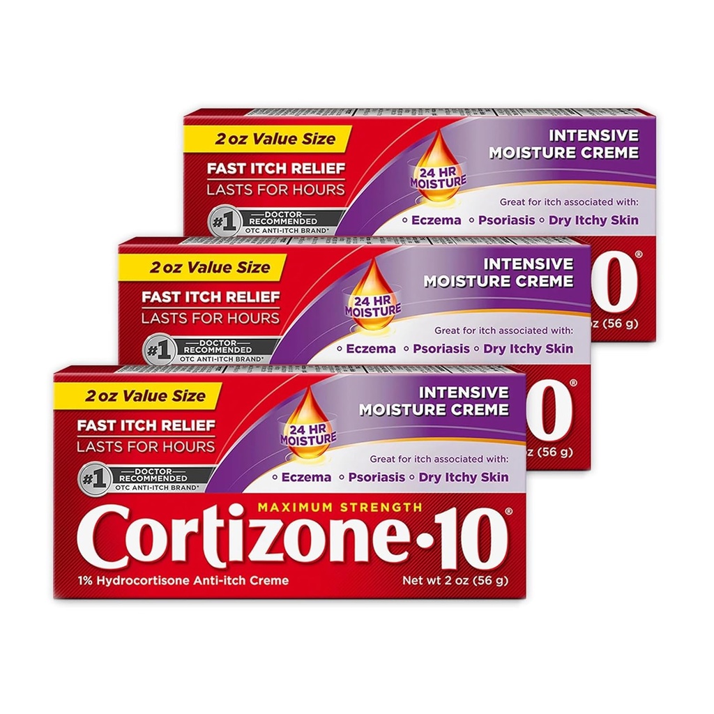 Cortizone-10 Intensive-Healing Formel 2 Unze (Boxed) (59ml) (3 Pack)