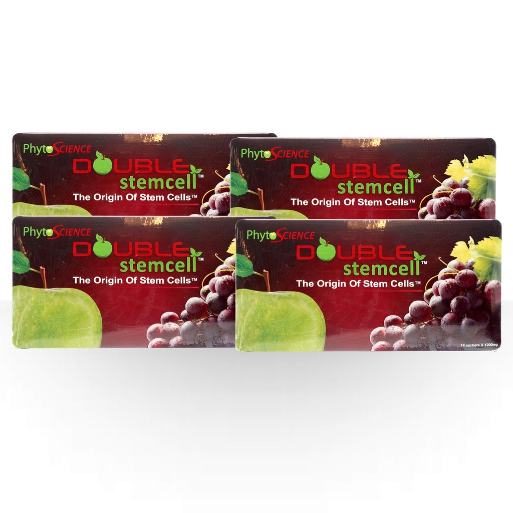 4 Pack PhytoScience Double Stem Cell Pomme Grape StemCell Anti Vieillissement Formule Qualité Suisse