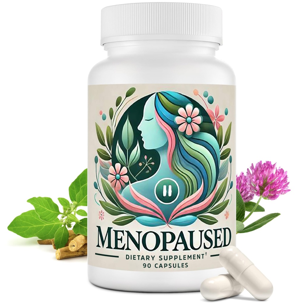 Menopause Ergänzungen für Frauen -Frauen Multivitamin für Wellness & Vitalität -Herbale Unterstützung für Hormon Balance & Emotional Komfort -Ideal für Hot Flash & Night Sweat -90 Kapsel