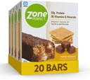 ZonePerfect Protein Bars, 13g Protein, 16 Vitamine & Minerals, Protein Snack, Fudge Graham, 20 Bars