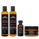 Live Bearded Complete Beard Grooming Kit - Wash, Conditioner, Butter und Öl - Made in the USA with All-Natural Ingredients - Mens Groom Set | American Scent - Zedern, Vetiver, Bergamotte