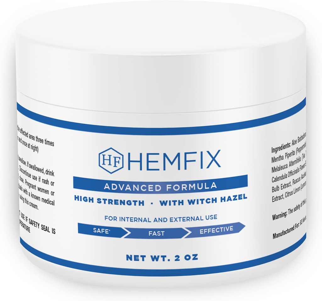 Crème Hempix - Fabriqué aux États-Unis - Usage interne et externe - 2oz