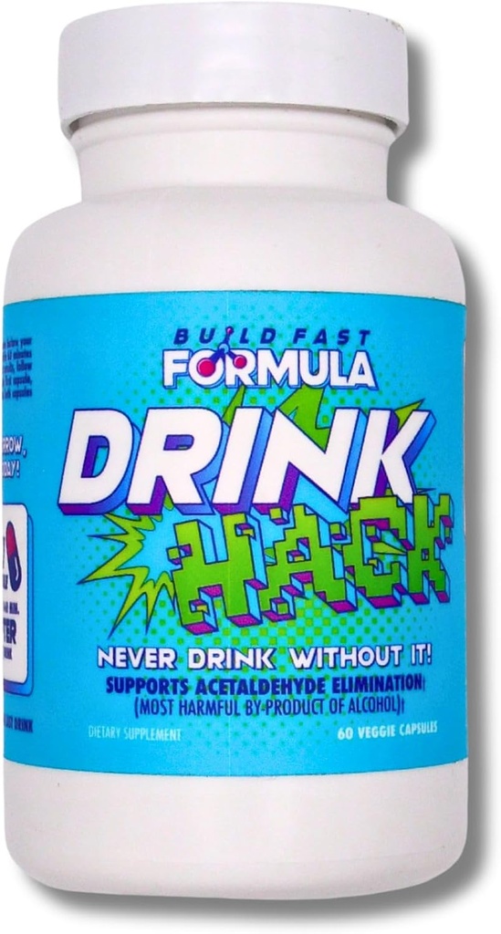 DRINKHACKTM supporta l'eliminazione dell'acetaldeide - Pantesin Pantethine, Panax Ginseng, B Vitamins - 30 Serve